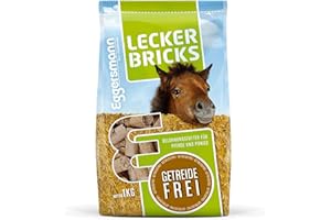Eggersmann Mein Pferdefutter 1kg Pferde-Leckerlis | Lecker Bricks für Pferde & Ponys | Getreidefrei & kalorienarm | Perfekt als Belohnung & für zwischendurch | Höchste Qualität | Pferde-Zubehör