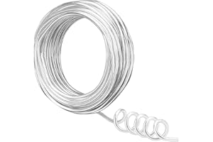 NBEADS 22m 3.5mm Filo di Alluminio Calibro 7, Filo per Modellare in Alluminio Argento per Gioielli Artigianali, Modellismo, Armature e Scultura
