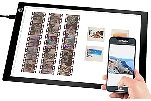 eyesen Slide Viewer Light Pad, Ultra-Thin A4 USB Powered Light Scanner for Photo Slide and Film Negative Scanning,Tattoo Drawing, Artist Sketching, Stenciling