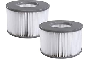 Miweba Original MSpa Whirlpool Ersatz Filter - Filterkartusche Doppelpack - Für aufblasbare Pools - Modelle ab 2020 - Comfort - Frame - Premium - Muse - Urban (2X Wasserfilter Modell ab 2020)