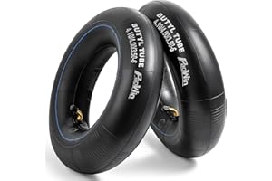 PaoWin 2-PCS 4.10/4.00/3.50-6 (13x4.00-6) Chambre à air 6 pouces, compatible 13x4.00-6 3.50-6 4.00-6 4.10-6 Chambre à air de roue de brouette, tracteur, quad, remorque, tondeuse, chariot- valve TR87