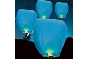 A Liittle Tree- 20 Eco-friendly Chinese Flying Sky Lanterns (Blue)