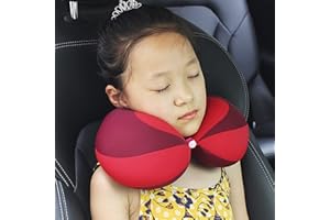 SIQITECHUK Kids Travel Pillow Toddler Chin Supporting Neck Pillow Baby Travel Pillow Safety Infant Head Neck Support for Car Seat Airplane Train Pushchair Child Soft Head Neck Pillow for Boys Girls 0-10 Years