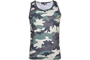 A2Z 4 Kids Boys Camouflage Sleeveless Vest Athletic Soft Feel Lightweight Breathable Summer Comfortable Tank Top Activewear Sports Vest T-Shirts Age 3-14 Years