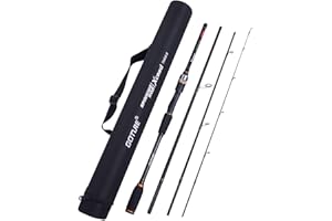 Goture Canna da pesca telescopica, pesca alla trota, canna da pesca alla carpa, canna da pesca alla carpa, canna da pesca con tubo di stoccaggio