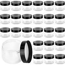 JOIKIT 40 stuks doorzichtige plastic potten van 100 ml met witte deksels, plastic voorraadpotten met brede opening voor doe-het-zelf kunstambachten, kralen, noten JOIKIT 40 stuks doorzichtige plastic potten van 100 ml met witte deksels, plastic voorraadpotten met brede opening voor doe-het-zelf kunstambachten, kralen, noten