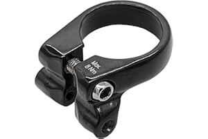 P4B | Collarino per la tua bicicletta – con occhielli filettati per il fissaggio del portapacchi | Morsetto sella in nero | Montaggio al reggisella.