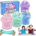 Home Smart Slime Fluffy Kit Non-Toxic and Non-Sticky Party Favor Stress Relief Gift Toy for Boys Girls and Adults (Pack of 4 PCs)