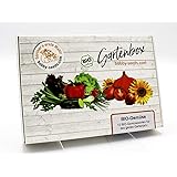 BIO-Gemüse Samen Set von bobby-seeds, 10 Sorten BIO-Gemüsesamen als Set in repräsentativer Gartenbox, Samen-Set mit 10 Sorten