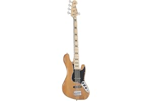 J & D JB Vintage 1975 5-String Electric Bass (Natural) - Basso elettrico a 5 corde