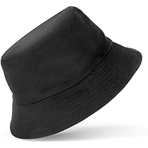 Bucket Hat Damen & Herren | Fischerhut Falbar | Sonnenhut Für Camping & Reisen - Schwarz