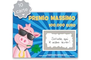 Joli Coon 10 Gratta e vinci scherzo 100.000 - Gratta e vinci personalizzato - Gratta e vinci scherzo