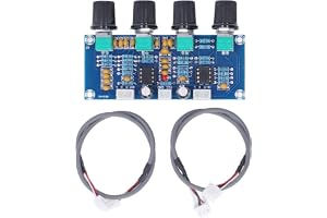 Förförstärkarmodul DC 12V‑24V Dual Channel Förförstärkare Tonkort Digital Förstärkare Audio Effektförstärkare Kortmodul Ljudförförstärkarmodul