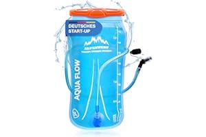 ‎ALPENWERT Alpenwert® Trinkblase mit Trinkschlauch [Wasserblase 2L/3L BPA FREE] Ultraleicht Trinksystem für Rucksack perfekt für Outdoor, Laufen, Trailrunning