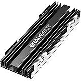 GRAUGEAR heatsink for M.2 NVMe SSD(2280), Passive, M.2 Cooler Kit, Suitable for PlayStation5, 2x Silicone Thermal Conductor P