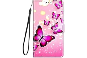 EVERAINY-EU Everainy Cover Compatibile per Samsung Galaxy S7 Edge Silicone PU Pelle Portafoglio Libro Case Antiurto Bumper Motivo Magnetica Flip Protettiva Resistente Custodia (Farfalla)