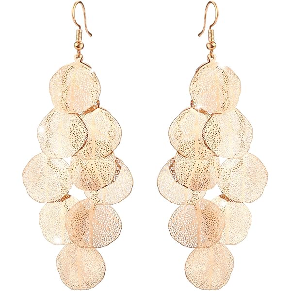 Wholesale Eleganti Orecchini a Pendente a Fiore in Acciaio