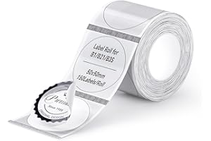 NIIMBOT Etichette per Etichettatrice B1/B21/B21 Pro/B3S,50x50mm,150 pezzi per rotolo,etichette impermeabili per la conservazione e l'organizzazione della dispensa della cucina,Trasparente