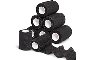 GTAGKOMMEN 8 Rotoli 7cm x 4.5M bendaggi,benda elastica autoadesiva, benda elastica coesiva Nastro Crossfit salvapelle sportivo Fasciatura, garza autoadesiva,benda autoadesiva