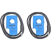 HUABAN 2PCS SCT013-060 60A 1V Nicht-invasiver Split-Core-Stromwandlersensor