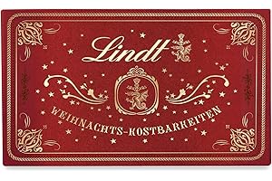 ‎LINDT Lindt Schokolade | Weihnachts-Kostbarkeiten Pralinés-Schachtel | 200g | 19 edle Alkoholpralinen in 5 Sorten | Exquisites Pralinen-Geschenk für Genießer zu Weihnachten