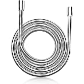 MEKO Flexible Universal Shower Hose (G1/2, 2M) in Stainless Steel, Anti-Roll and Anti-Bending Shower Hose, Stainless Steel Ho