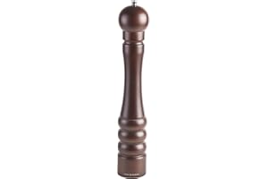 Cole & Mason HB1644P Forest Capstan Pepper Mill, Precision+ Wooden, Stained Beech Wood, 400 mm, Single, Includes 1 x Pepper Grinder