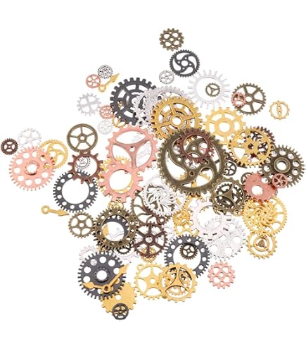 120 Piezas De Engranajes Y Ruedas Metálicas Estilo Steampunk – Para Relleno De Joyería De Resina, Manualidades DIY