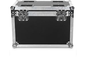 WZYBUTA Flightcase per 2 luci da 19 x 15W Moving Head Wash RGBW LED Beam Wash Zoom effetto scena, Nero