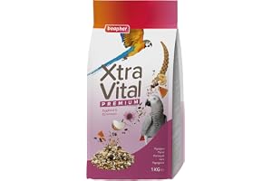 Beaphar – xtravital papegojor – allt-i-ett premiumfoder för papegojor – 1 kg