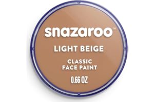 Snazaroo - Peinture Pour Visage et le Corps, Maquillage Pour Visage et Déguisement, Pour Enfants et Adults,Fard 18 ML, Couleur Beige Clair