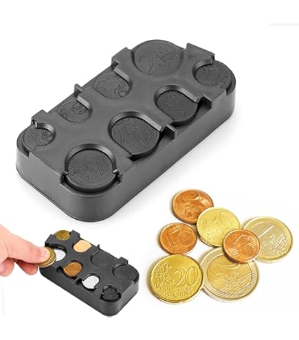 Portamonedas Taxi Organizador De Monedas Euro Compartimentos