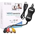 Microware USB 2.0 Video Capture Card Device, VHS VCR TV to DVD Converter for Mac OS X PC Windows 7 8 10