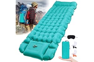KIMIGO Esterilla Camping Autoinflable,Colchón de Camping,colchón de Aire portátil,colchón Inflable portátil, Alfombra de Campamento,para Viajar,Carpa,Playa (200 * 70 cm)