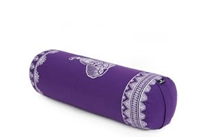 Yoga Studio Organic Buckwheat Designed Round Bolsters - Nature Collection