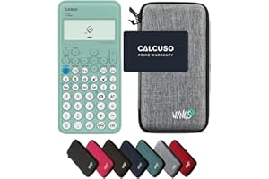 Casio fx-92 Collège avec Housse de Protection WYNGS Incluse Gris Clair - Calculatrice Scientifique - Pack de Base