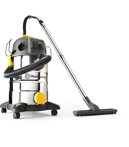 DEWALT DXV20PTA Wet & Dry Vacuum built with a power socket for a power tool use (Power Tool Activation). Its powerful motor generates 15Kpa of suction power. Ideal for almost any clean-up