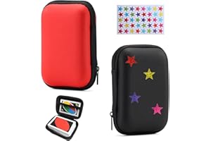 COSYSPARKS Porta Carte da Gioco per UNO, 2 Pz Custodia Impermeabile Anti-Scratch Con Adesivi Decorativi Portatili per Outdoor Gaming/Camping