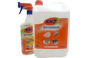 PACK Kh7 QuitaGrasas Desengrasante Profesional 5 Litros + Pistola Kh-7 Quitagrasas Citrico GRATIS 715 ml