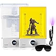 ELEGOO Mercury XS Bundle with Separate Washing and Curing Station for Large Resin 3D Printed Models, Compatible with Saturn and Mars Series LCD 3D Printers, with a Handheld UV Lamp
