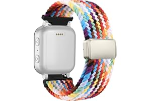 Amzpas Kinder Nylon Armbänder für Xplora X6 Armband, Kids Smartwatch Mädchen Jungen Weich Gewebtes Uhrenarmbänder, Magnetisch Verstellbare Ersatzarmband für Xplora X6 Pro