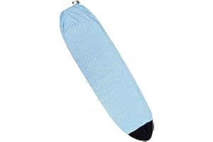 51buyoutgo Surfboard Sock Cover per tavola da surf, ad asciugatura rapida, con chiusura a coulisse e protezione per il naso imbottita, accessori da surf