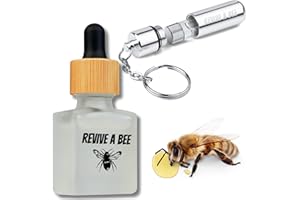 Revive a Bee Gift Box 1 x Bee Revival Kit Keyrings 1x Refill Bottle & Plantable Seed Paper