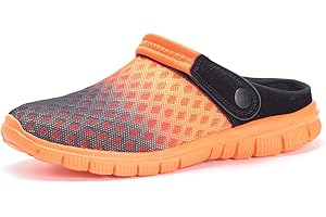 EAGSOUNI Zuecos Hombres Mujeres Unisex Zapatillas de Playa Sandalias Piscina Vernano Zapatos de Jardín Respirable Malla Casual Pantuflas