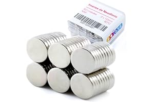 EPIEZA x60 Imanes de neodimio 10 x 2 mm extremadamente potentes, fuerza de sujeción aprox. 2 kg. Mini imanes Extremadamente Fuertes,para Nevera, Experimentos científicos, DIY, Oficina, pizarras, etc.