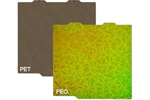 DiGiYes Double-Sided PEI+PEO Build Plate 184 x 184mm Fit for Bambu Lab A1 Mini 3D Printer,Spring Steel Flexible Platform Smooth Chameleon PEO+Textured PEI