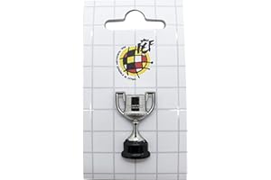 AMBALLCOM | Pin 2D del trofeo de la Copa del Rey | Logo RFEF | Fans del fútbol |