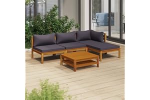 Festnight Lounge Gartenmöbel Set Holz Loungemöbel Terrasse Gartenlounge Sofa Outdoor Gartensofa Terrassenmöbel Sitzgruppe Garten Sitzgarnitur Gartengarnitur