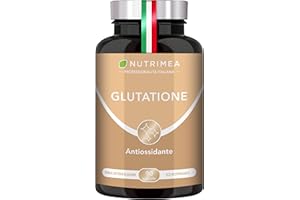 PLASTIMEA Glutatione Ridotto | Formula Completa con Vitamina C, Selenio, NAC, | Antiossidante e Disintossicante | Contrasta I Radicali Liberi | Migliora la Pelle | 90 capsule
