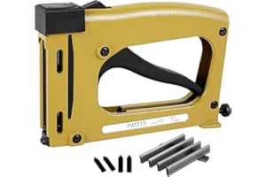 OROMYO Point Driver Framing - Grapadora de mano con grapas (20 x 12,5 x 3 cm, grapadora con 2000 grapas para marcos de fotos y marcos de fotos)